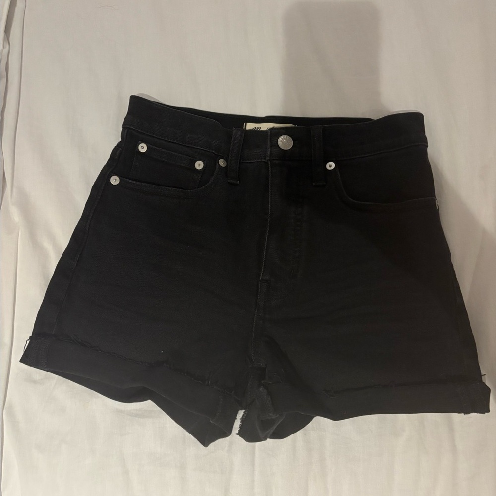 Madewell Black Jean Shorts